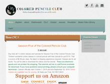 Tablet Screenshot of coloredpencilsclub.com